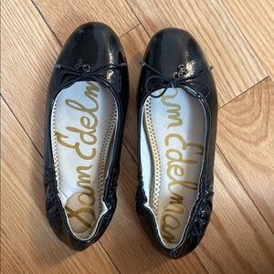 Girls size 3 Sam Edelman black ballet slippers
